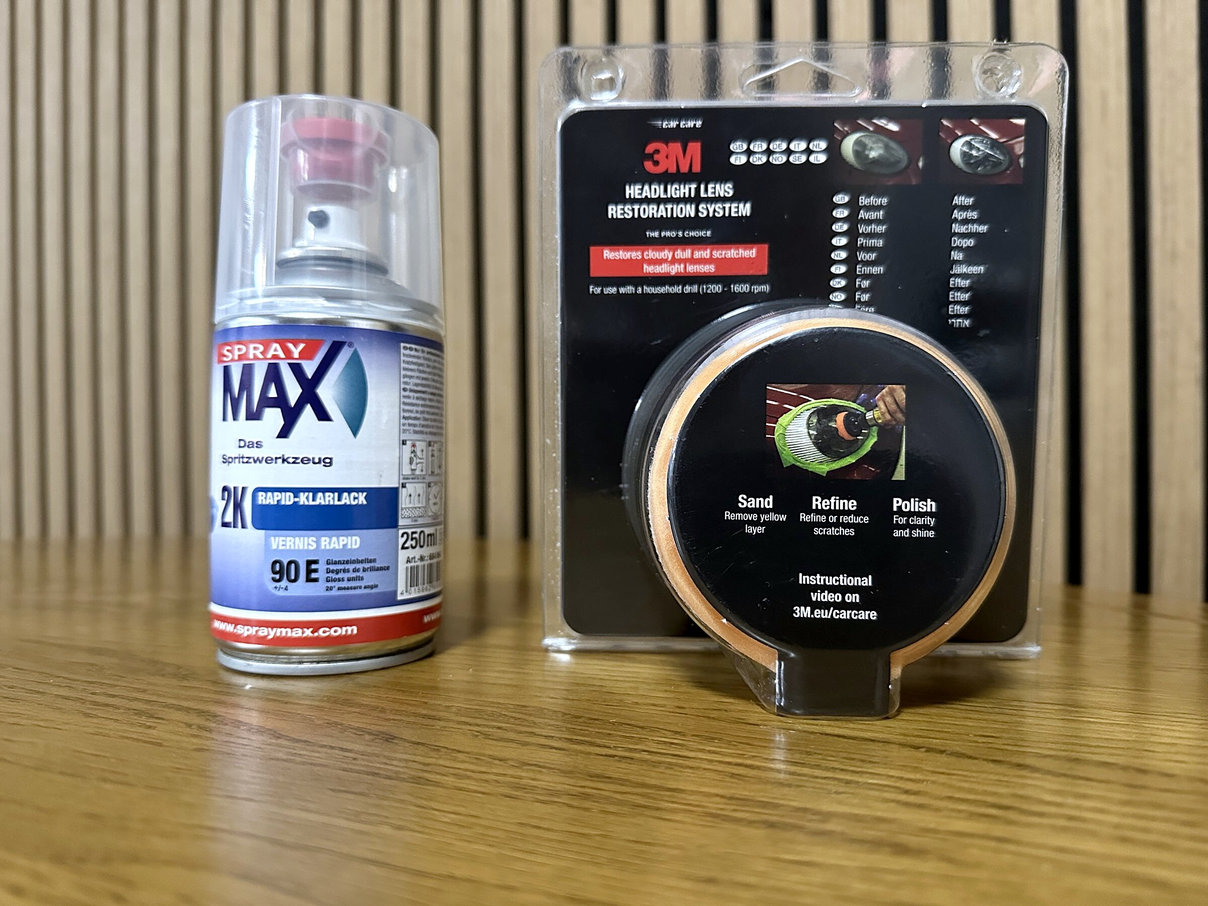 Spray Max 684064 2K Rapid Clear Varnish 250 ml / 3M Headlight Lens Restoration System