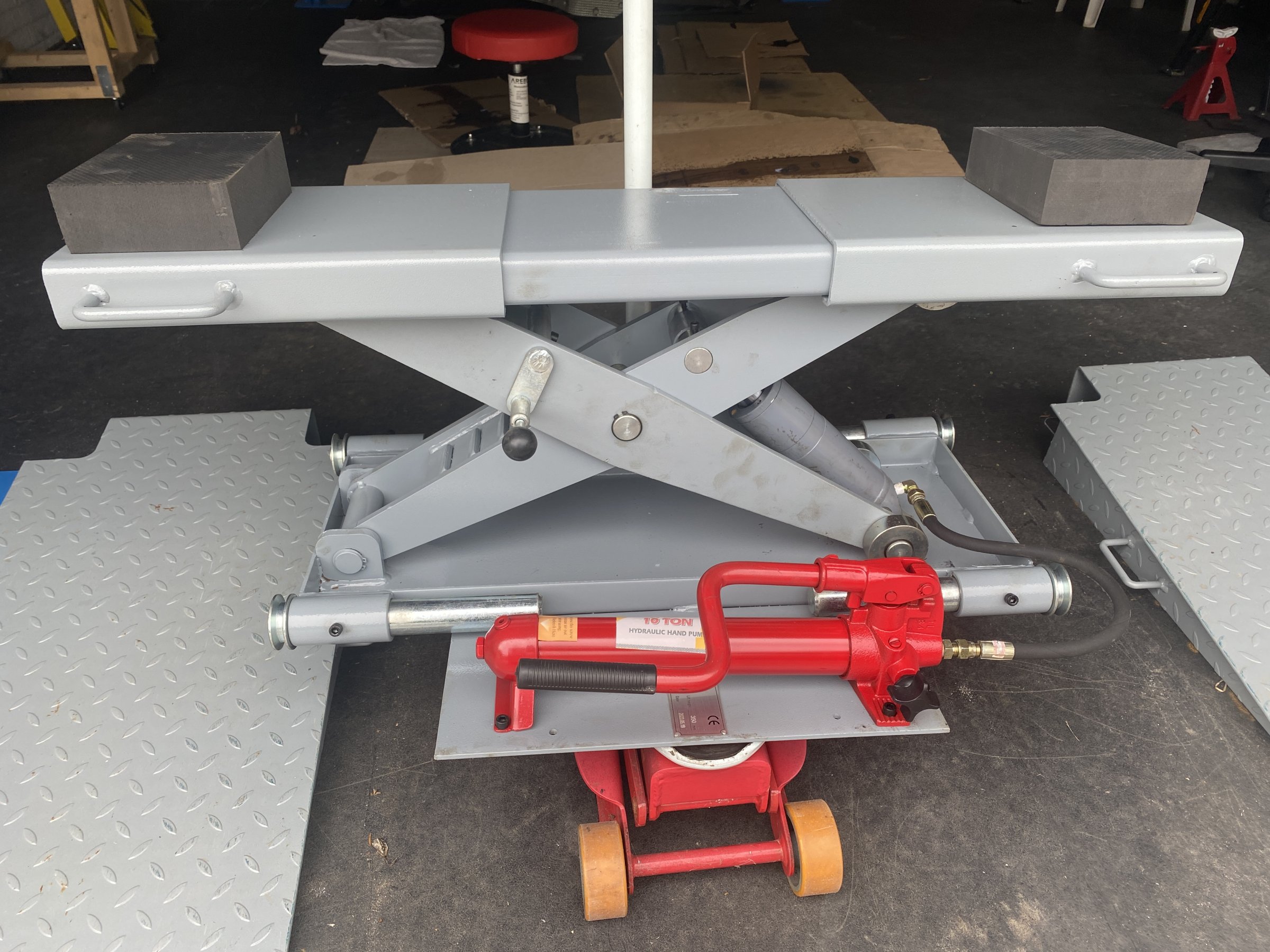 The Beam Jack was a later addition making life a lot easier