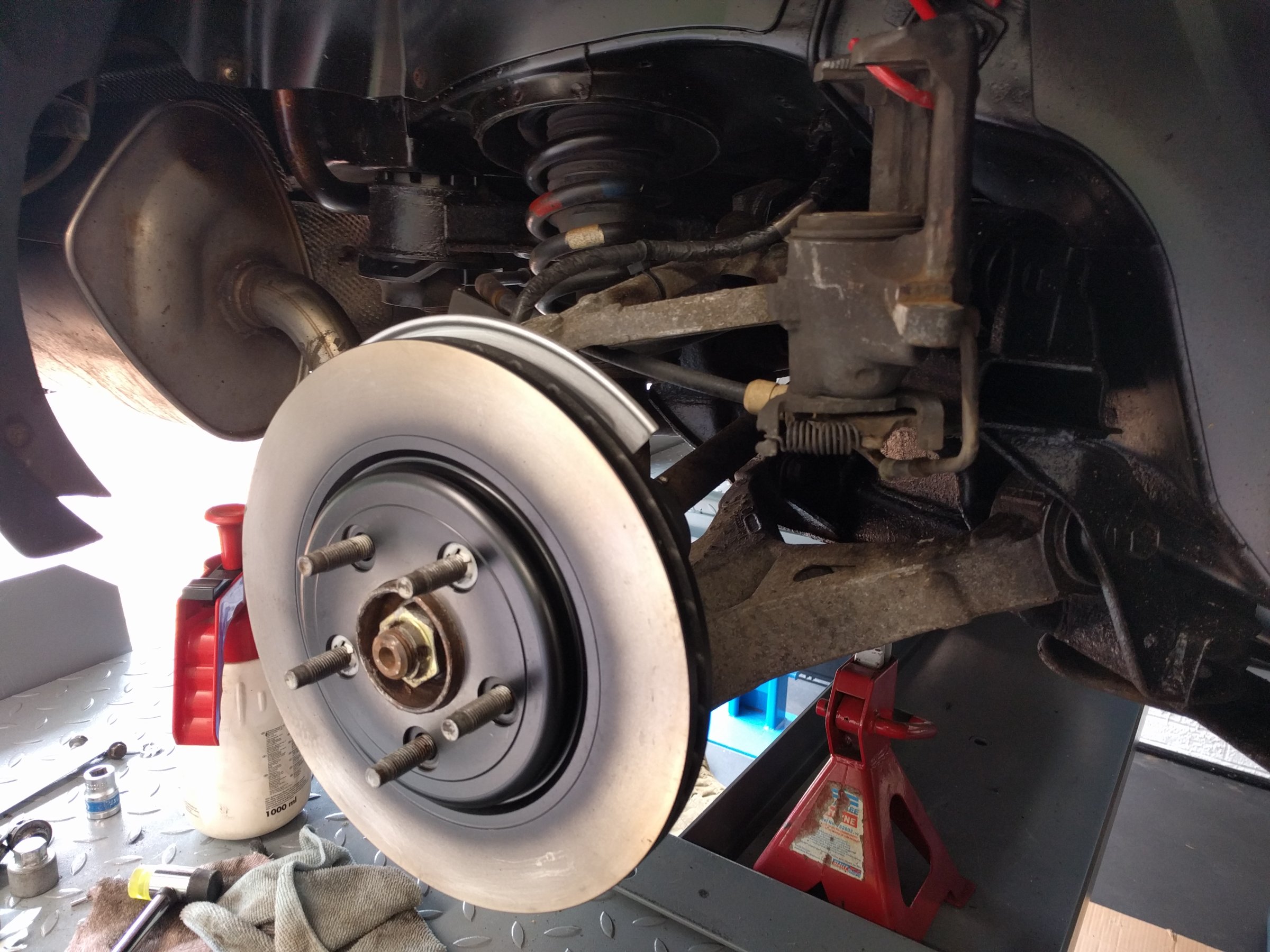 New OEM Rear Discs Fitted