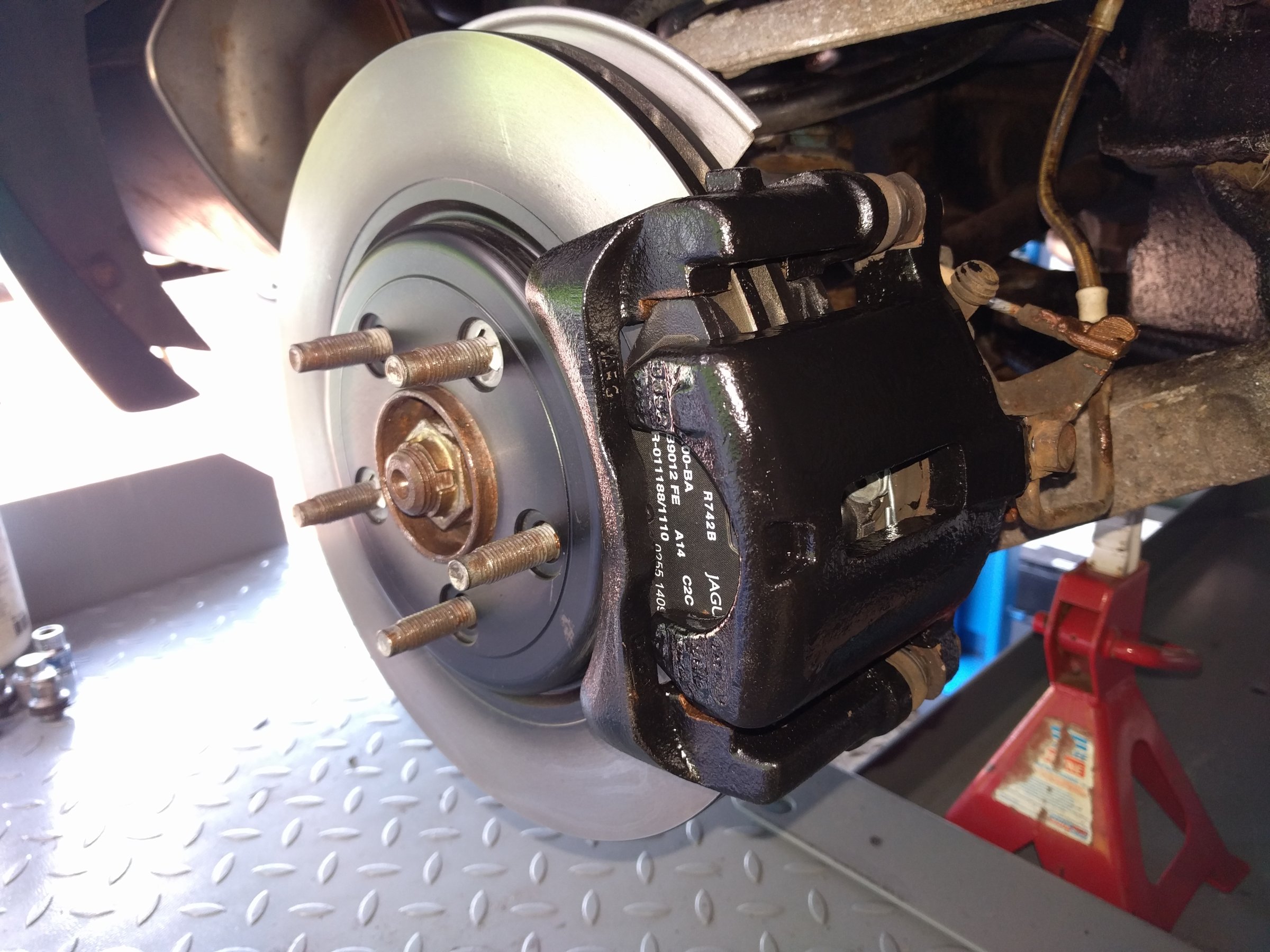 Caliper Painted and Fitted