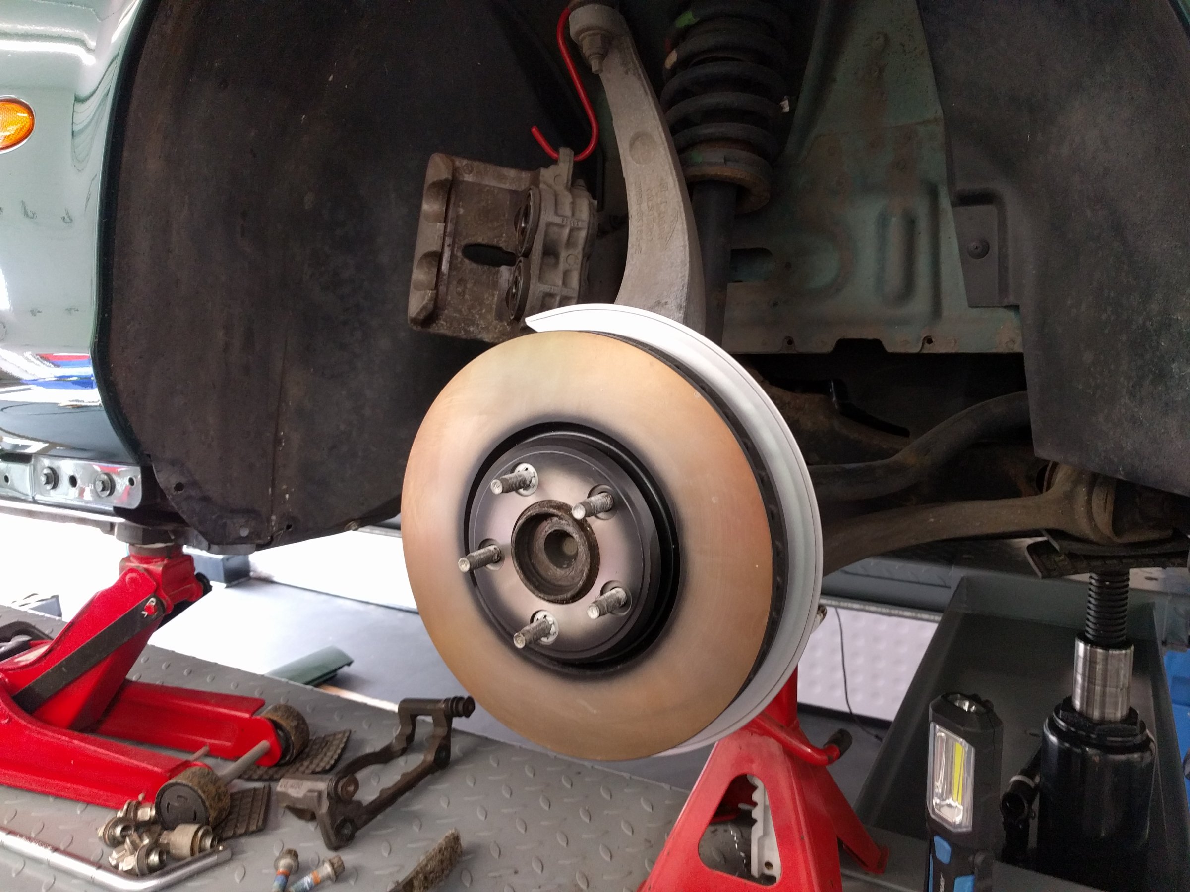 New OEM Front Discs Fitted
