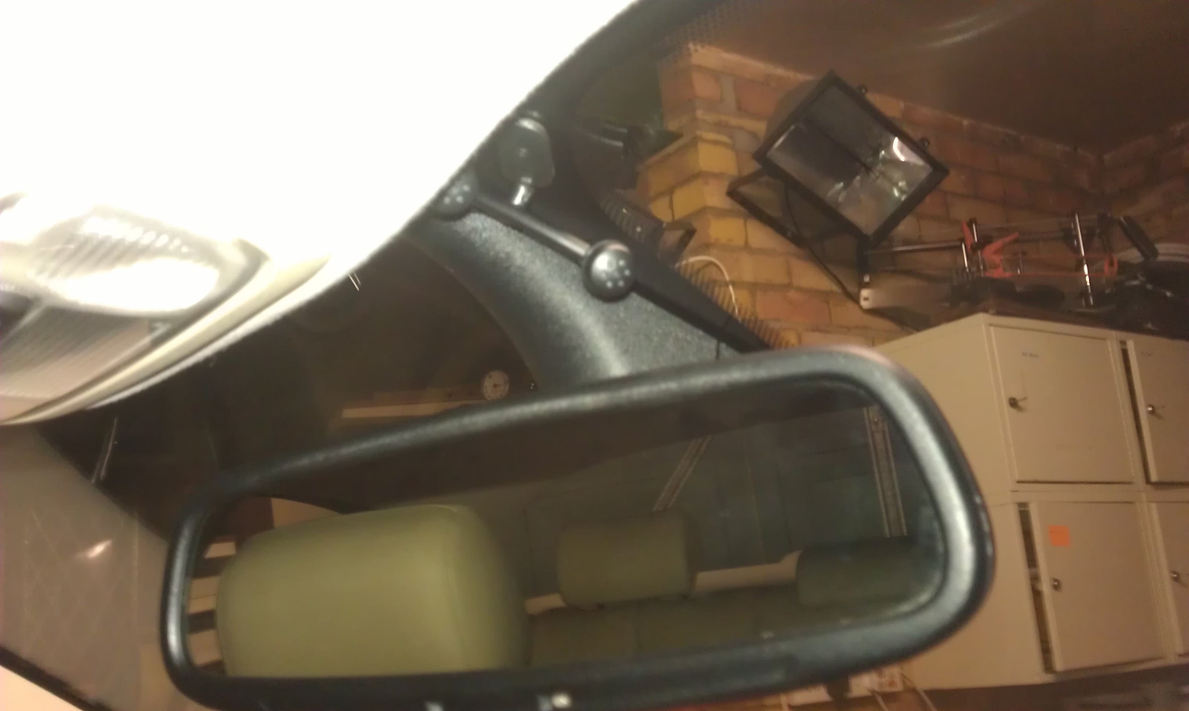 Microphone mounted over mirror