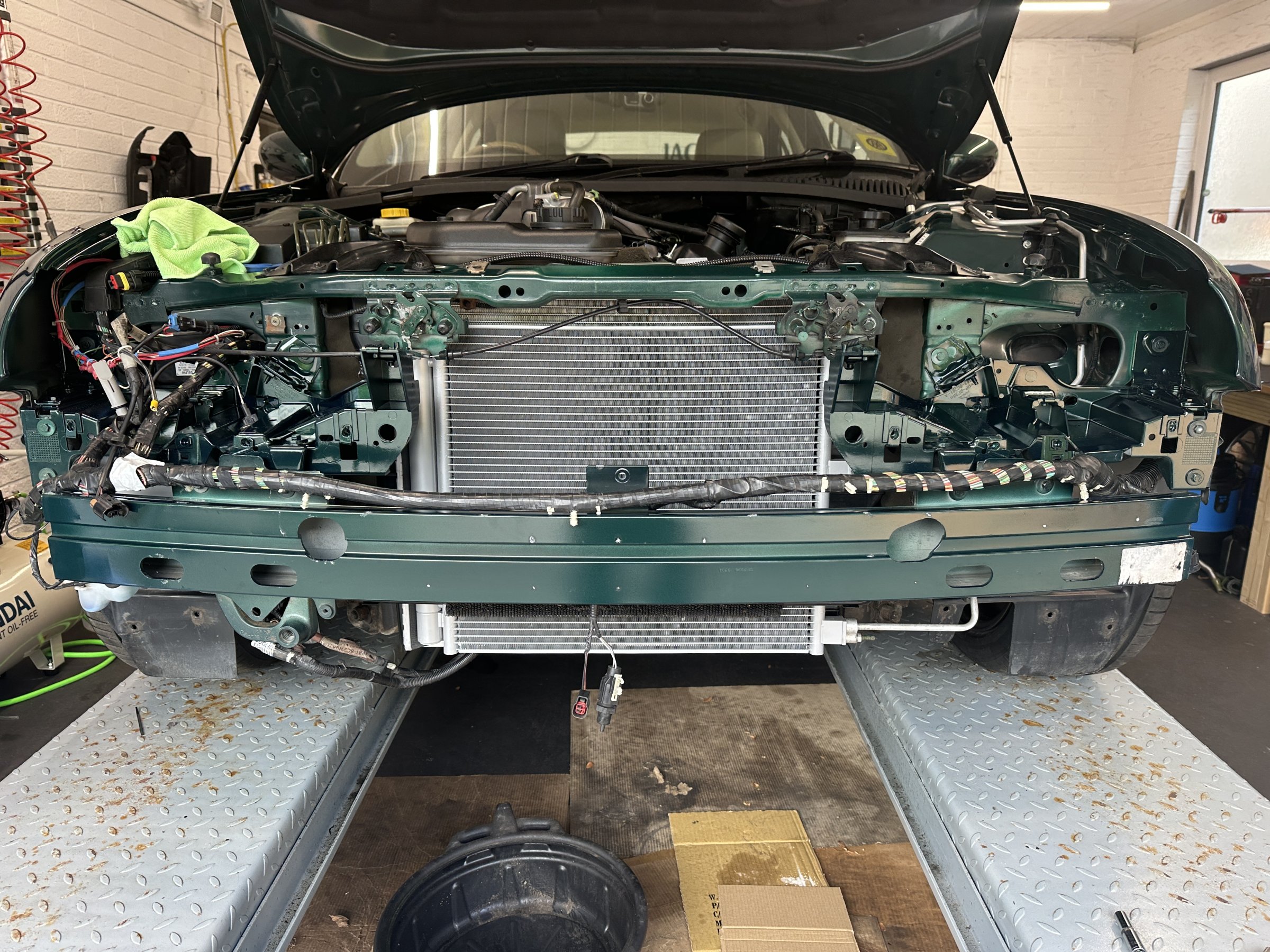 A/C System commissioned - refit of front end underway