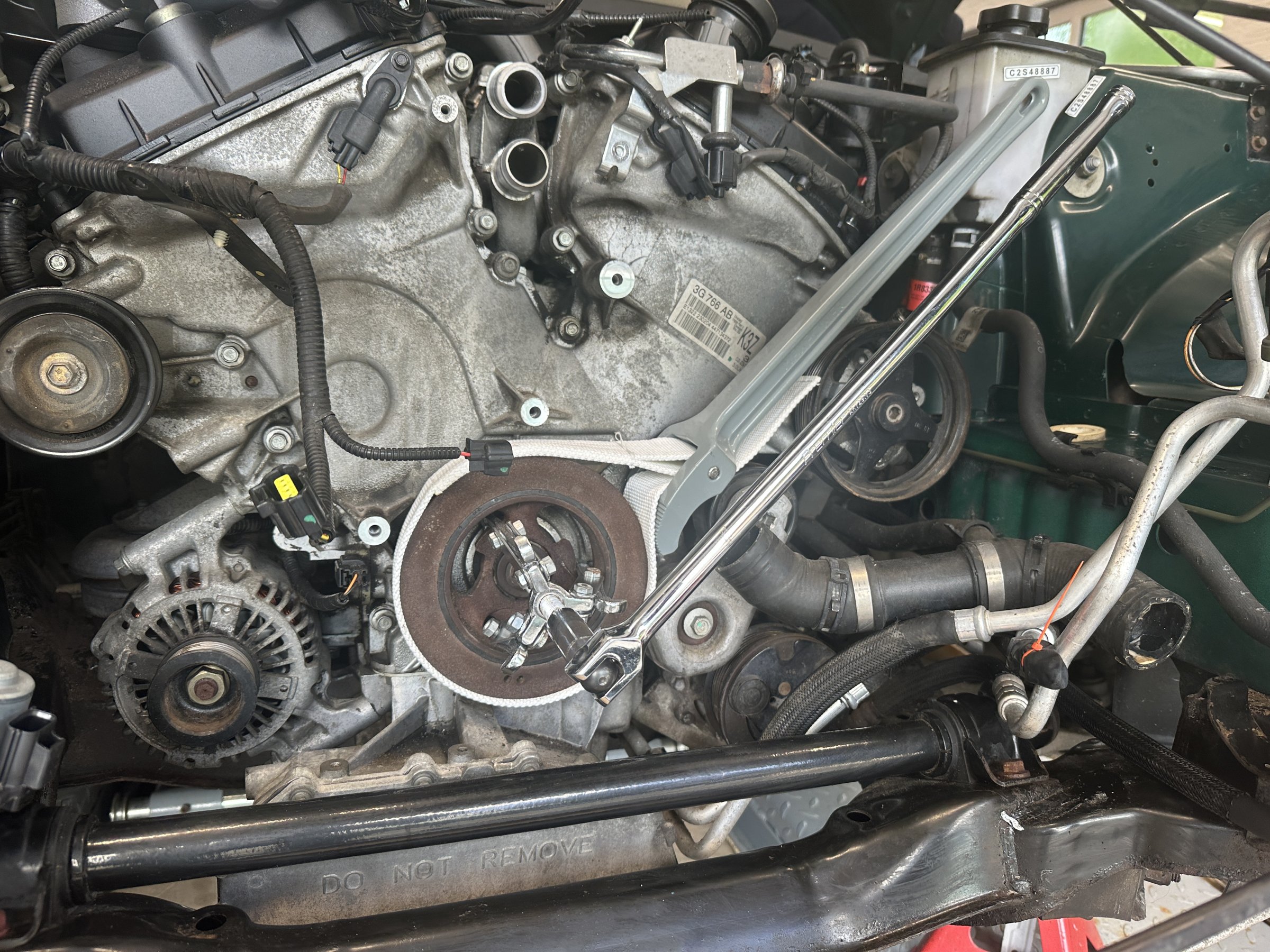 Oil leak cleaned up - Removing Crankshaft Pulley