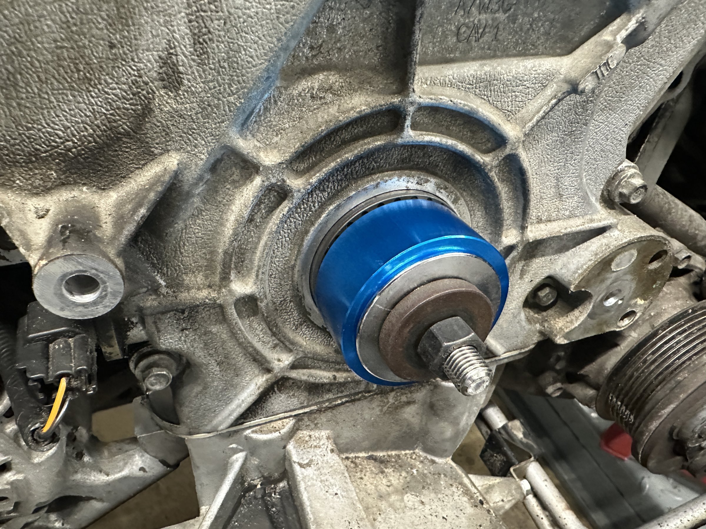 Pressing in new crank seal