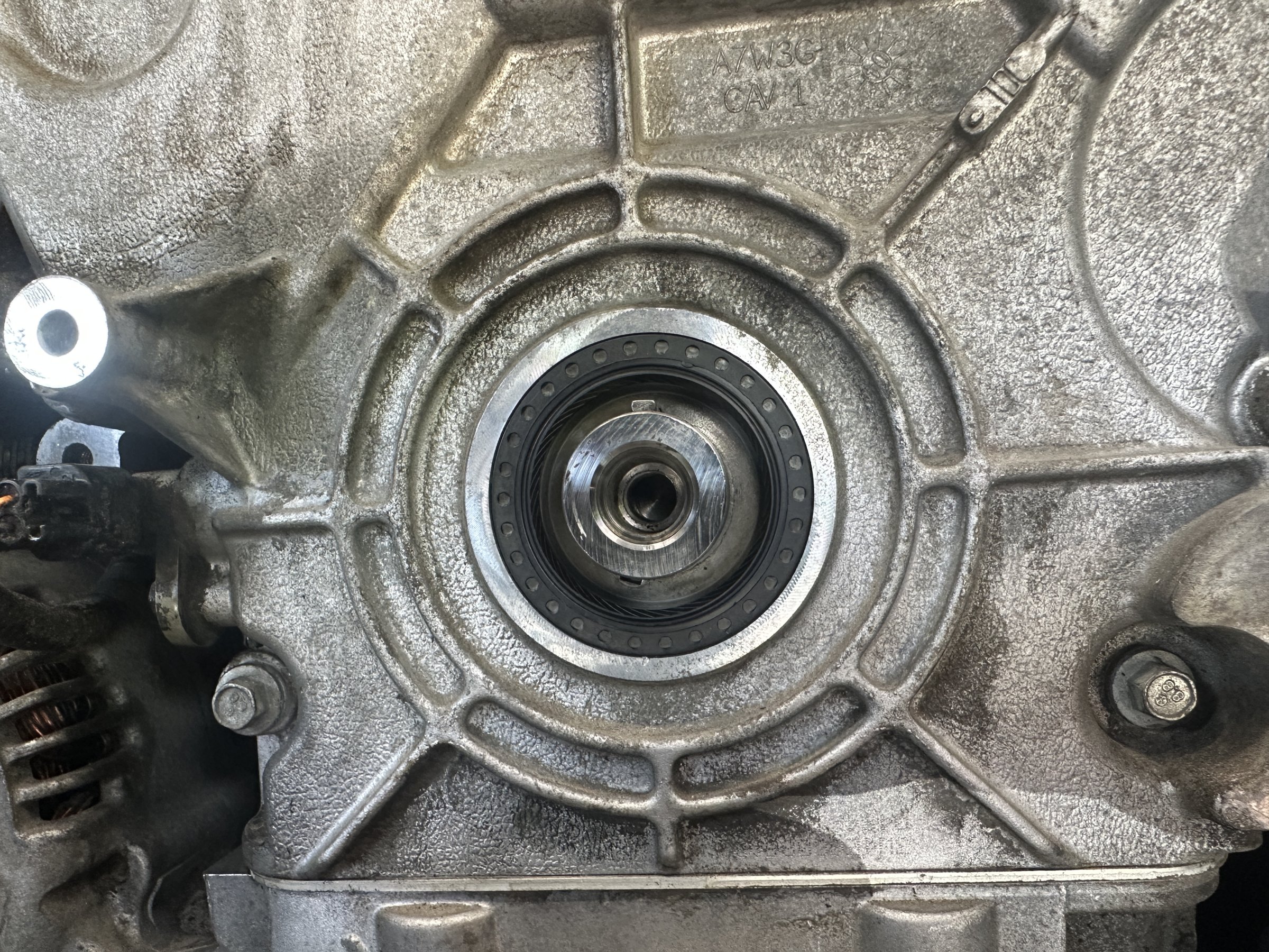 Crank seal fitted